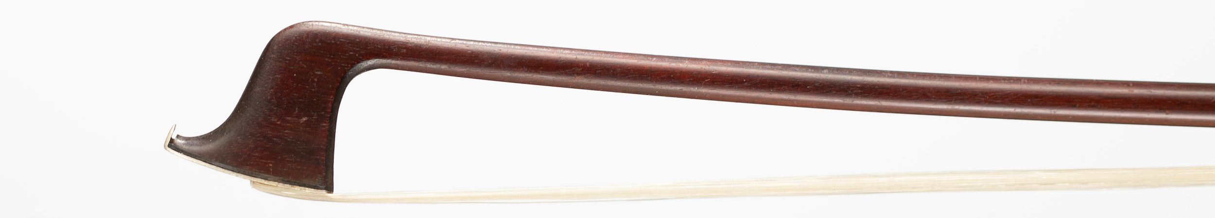 A silver-mounted violin bow by James Tubbs — head