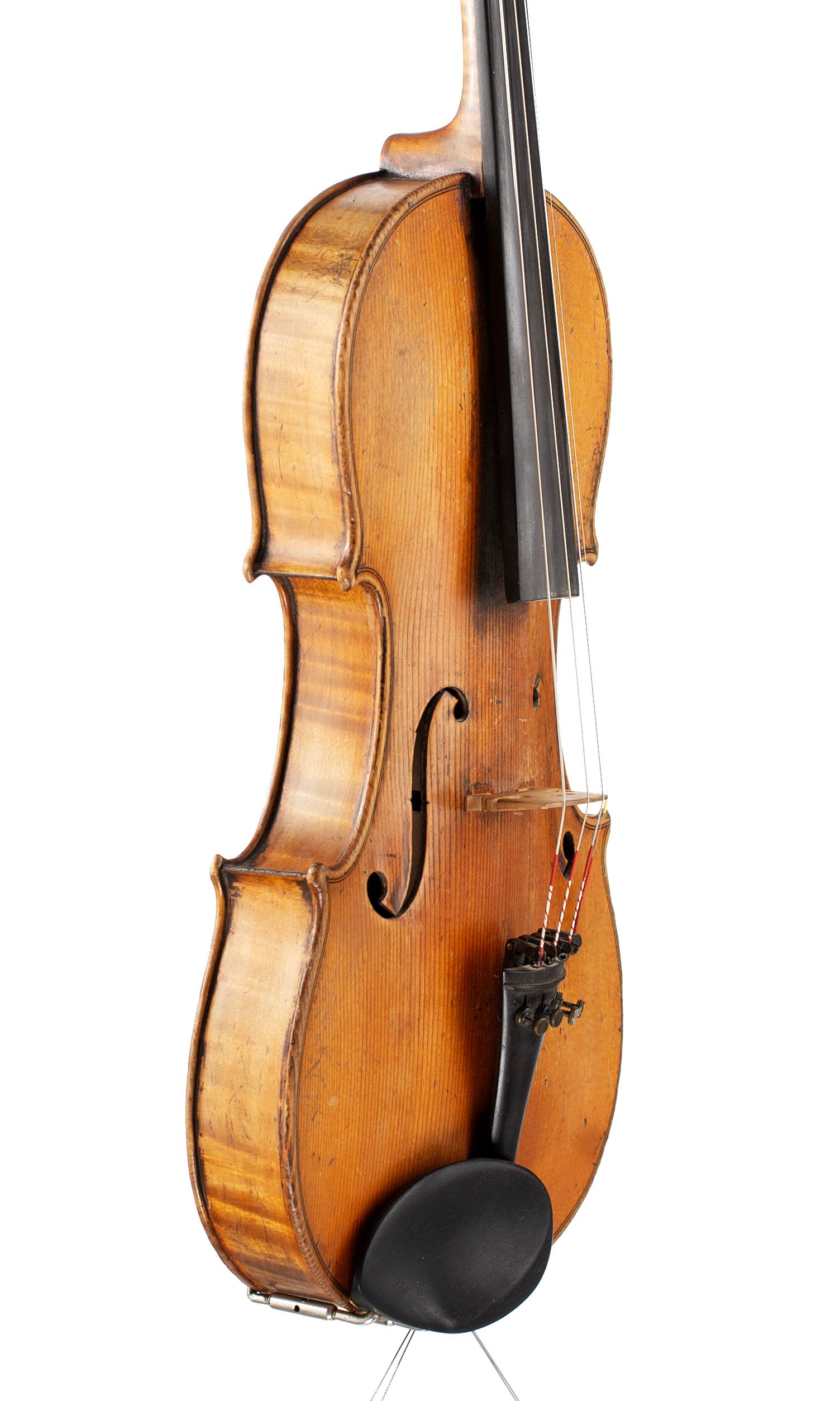 Violin by Honore Derazey, Mirecourt, 1832 — angled view, 60°