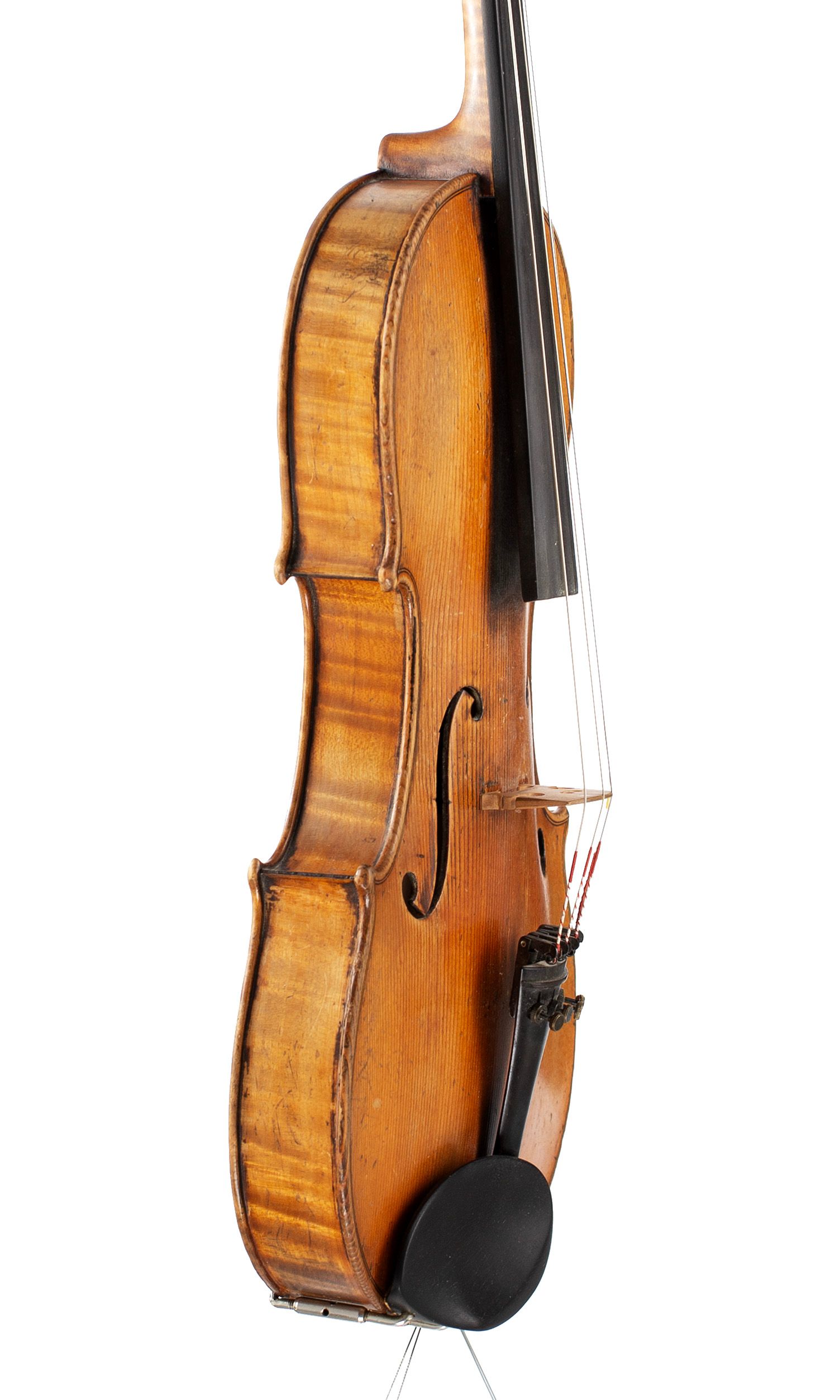Violin by Honore Derazey, Mirecourt, 1832 — angled view, 70°