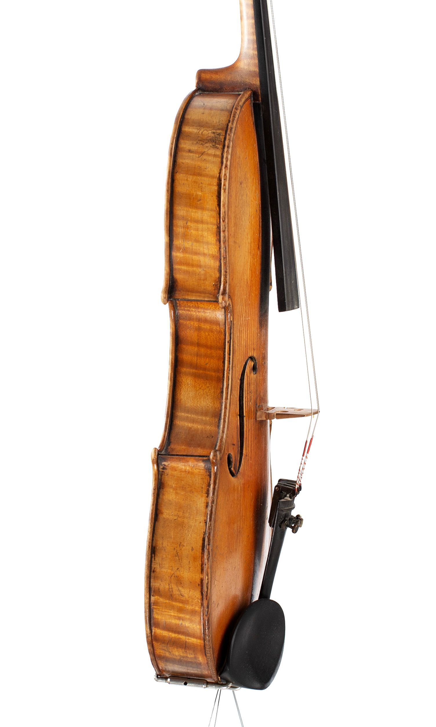 Violin by Honore Derazey, Mirecourt, 1832 — angled view, 80°