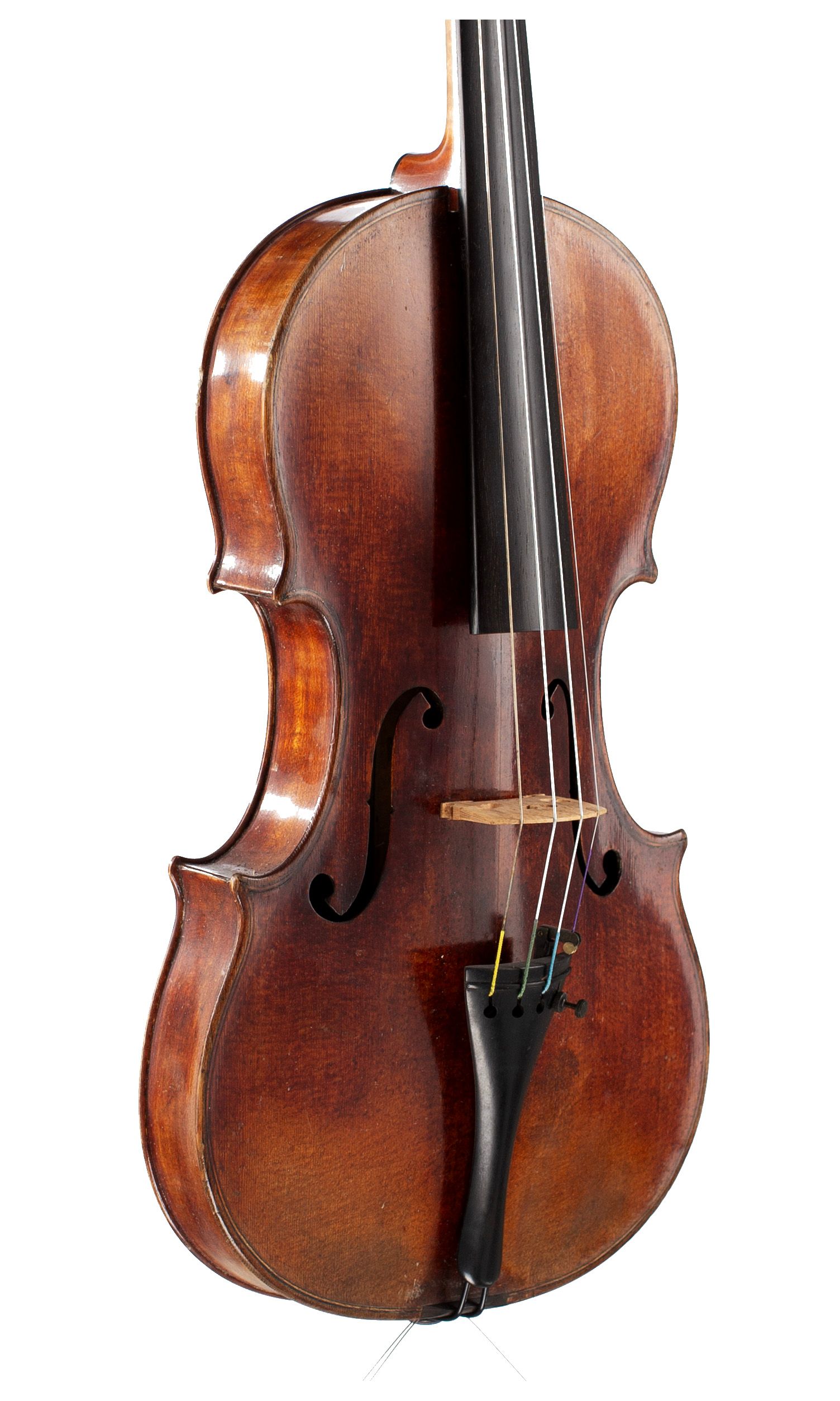 Violin by George Craske, London, circa 1870 — angled view, 40°