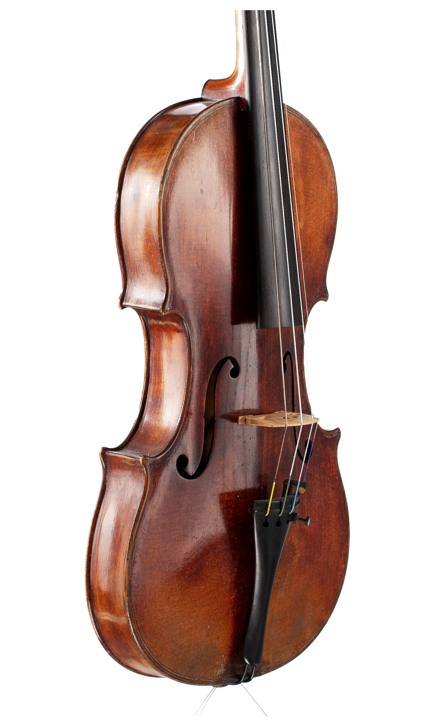 Violin by George Craske, London, circa 1870 — angled view, 50°