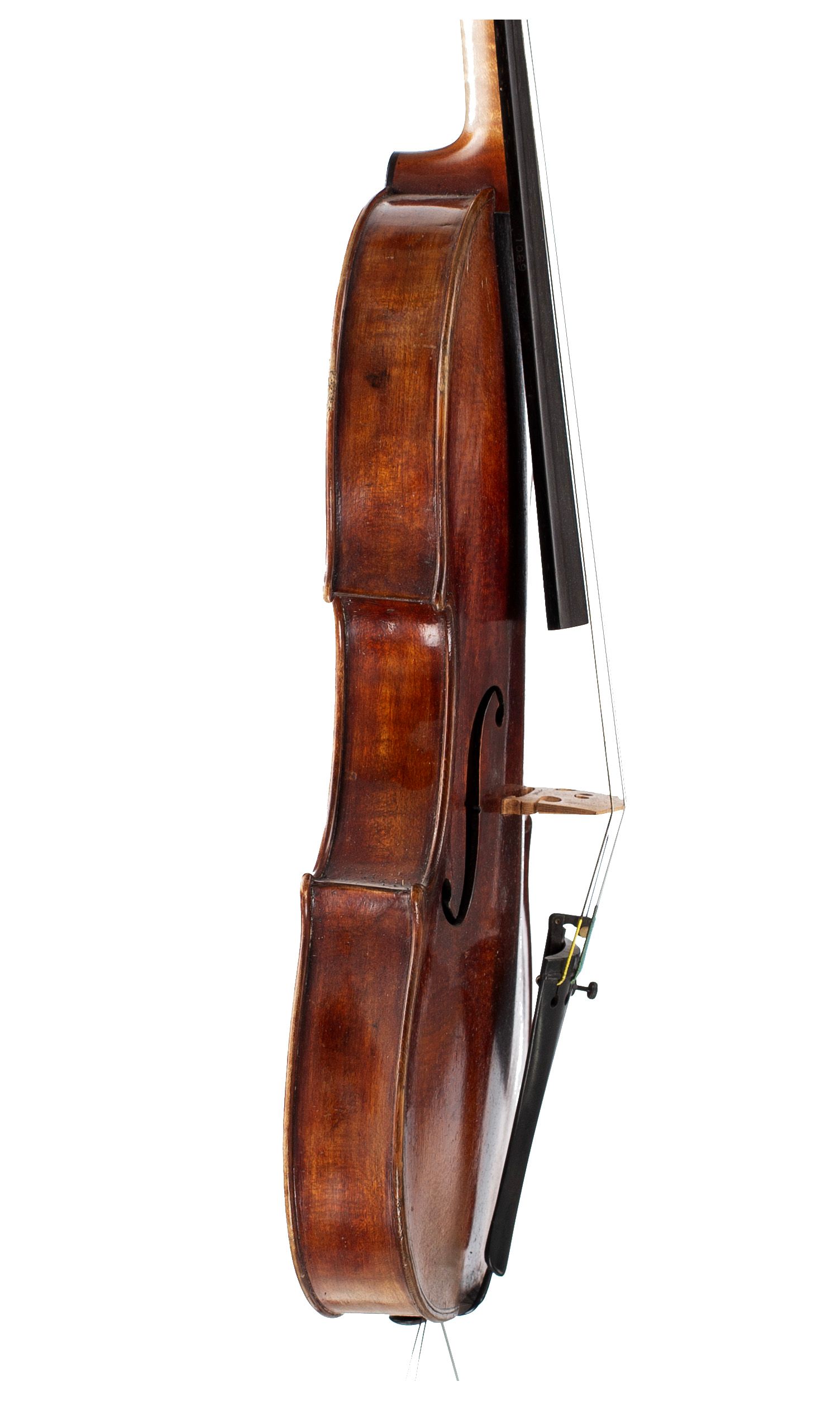 Violin by George Craske, London, circa 1870 — angled view, 80°