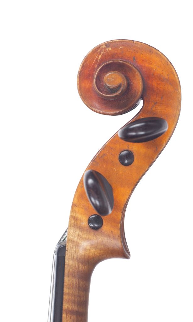 Violin by Jules Gabriel Boulangeot, Brussels, 1921 — scroll
