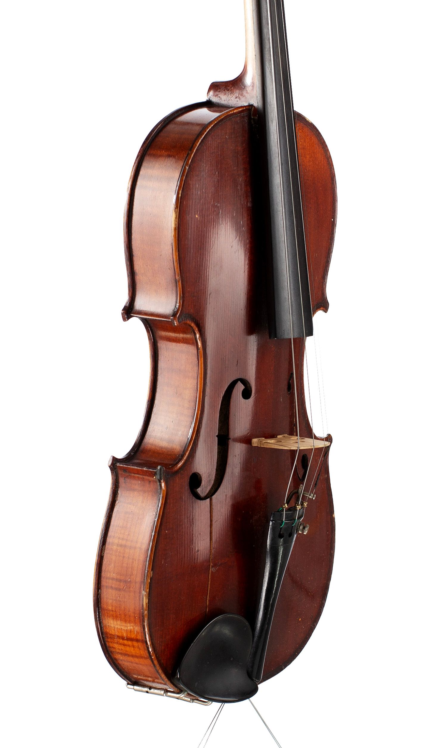 Violin, Workshop of Jérôme Thibouville-Lamy, France — angled view, 60°