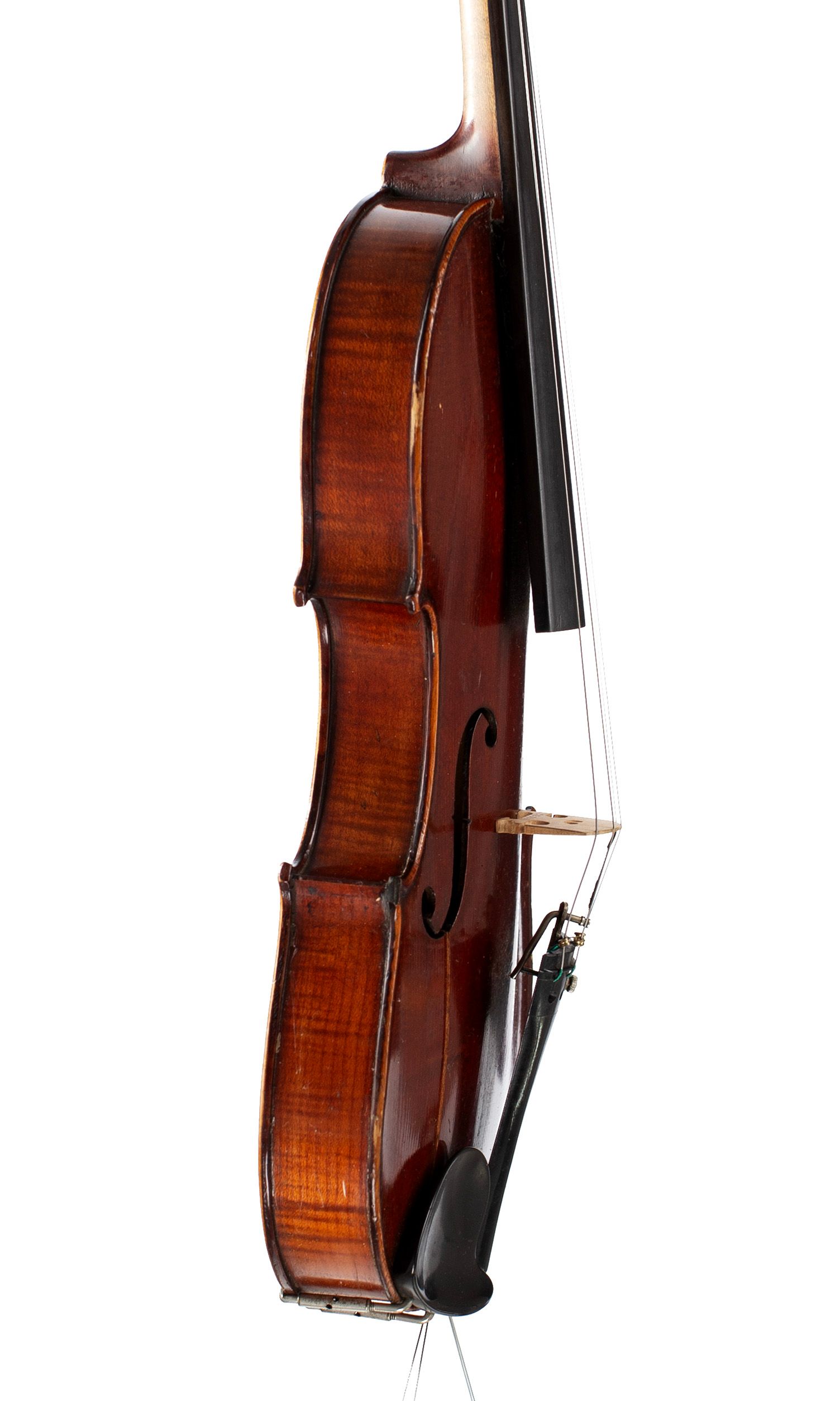 Violin, Workshop of Jérôme Thibouville-Lamy, France — angled view, 80°