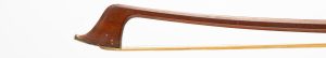 A silver-mounted cello bow by Hermann W. Prell, Germany — head and frog