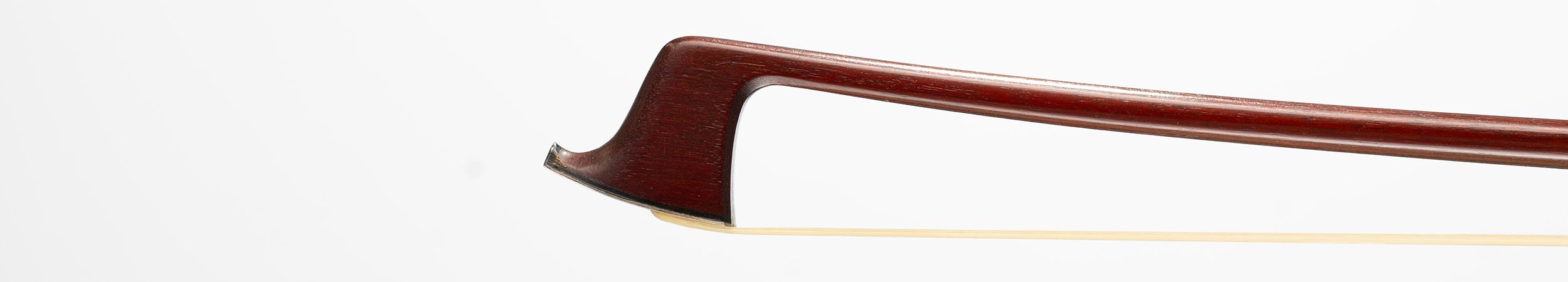 A silver-mounted viola bow, by A. R. Bultitude, London — head