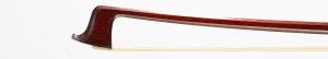 A silver-mounted viola bow by A. R. Bultitude, London — head and frog