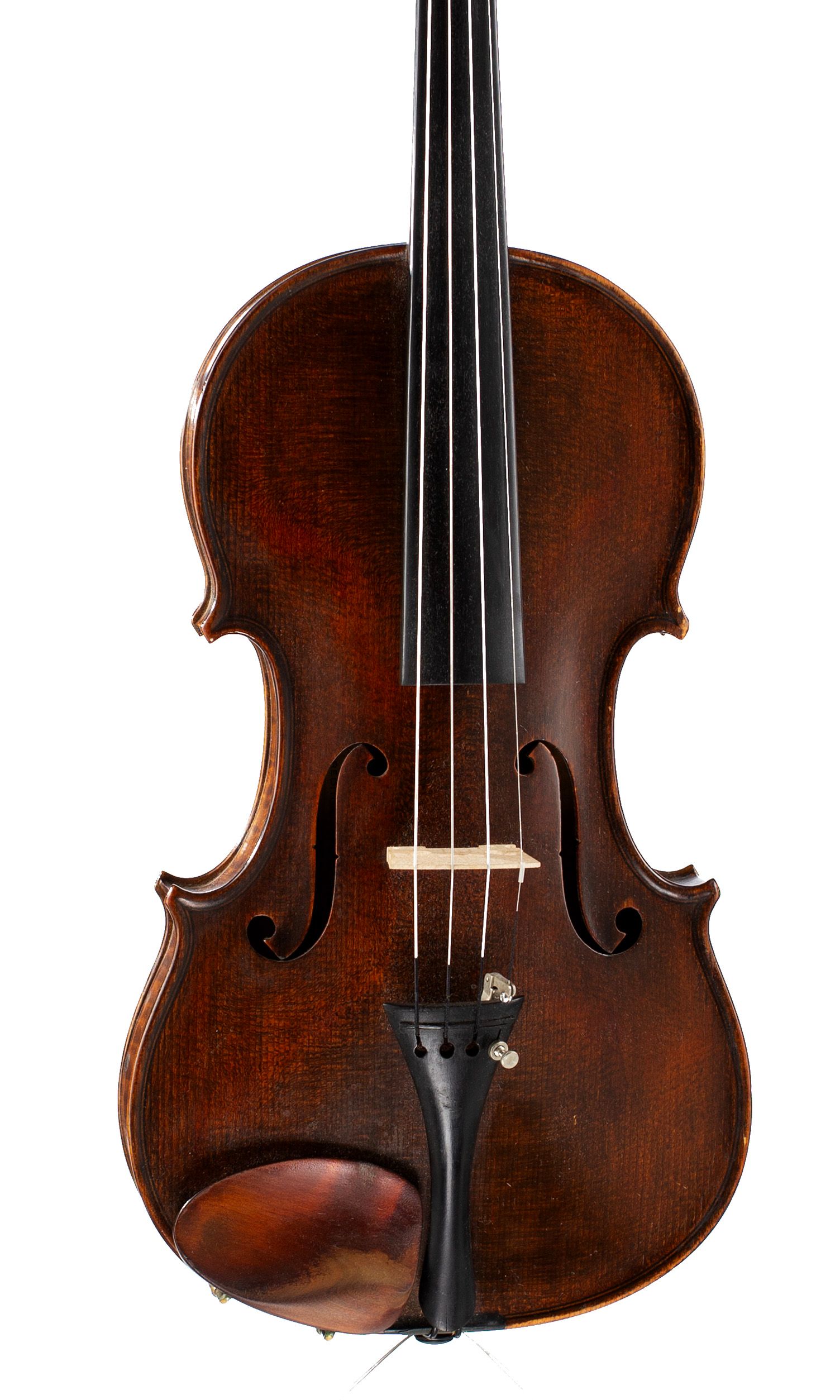 Violin by Arthur Richardson, Crediton, 1923 — angled view, 10°