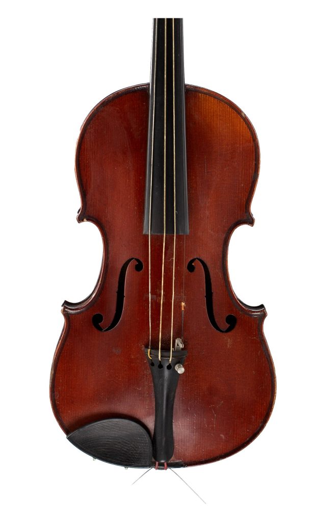 Child's violin, Workshop of Jérôme Thibouville-Lamy, Mirecourt  over 100 years old — front