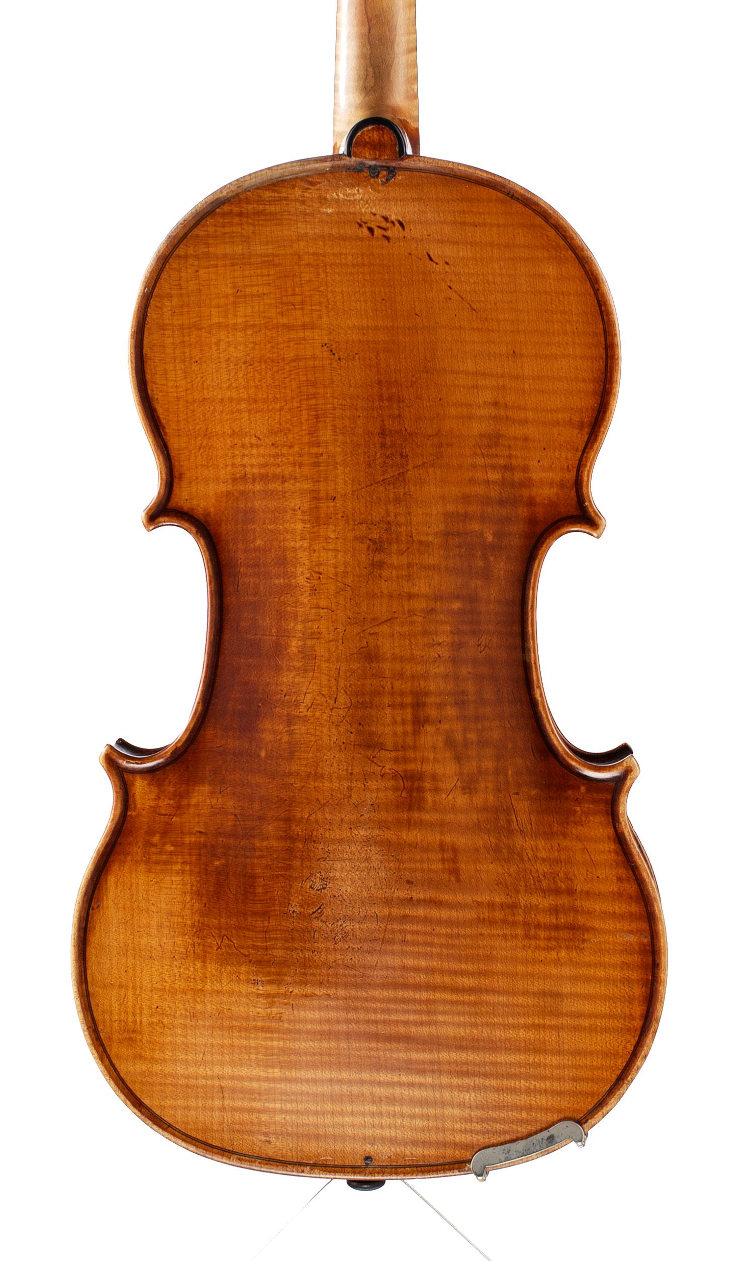 Violin, Workshop of Didier Nicolas Aine, Mirecourt, 19th Century — back