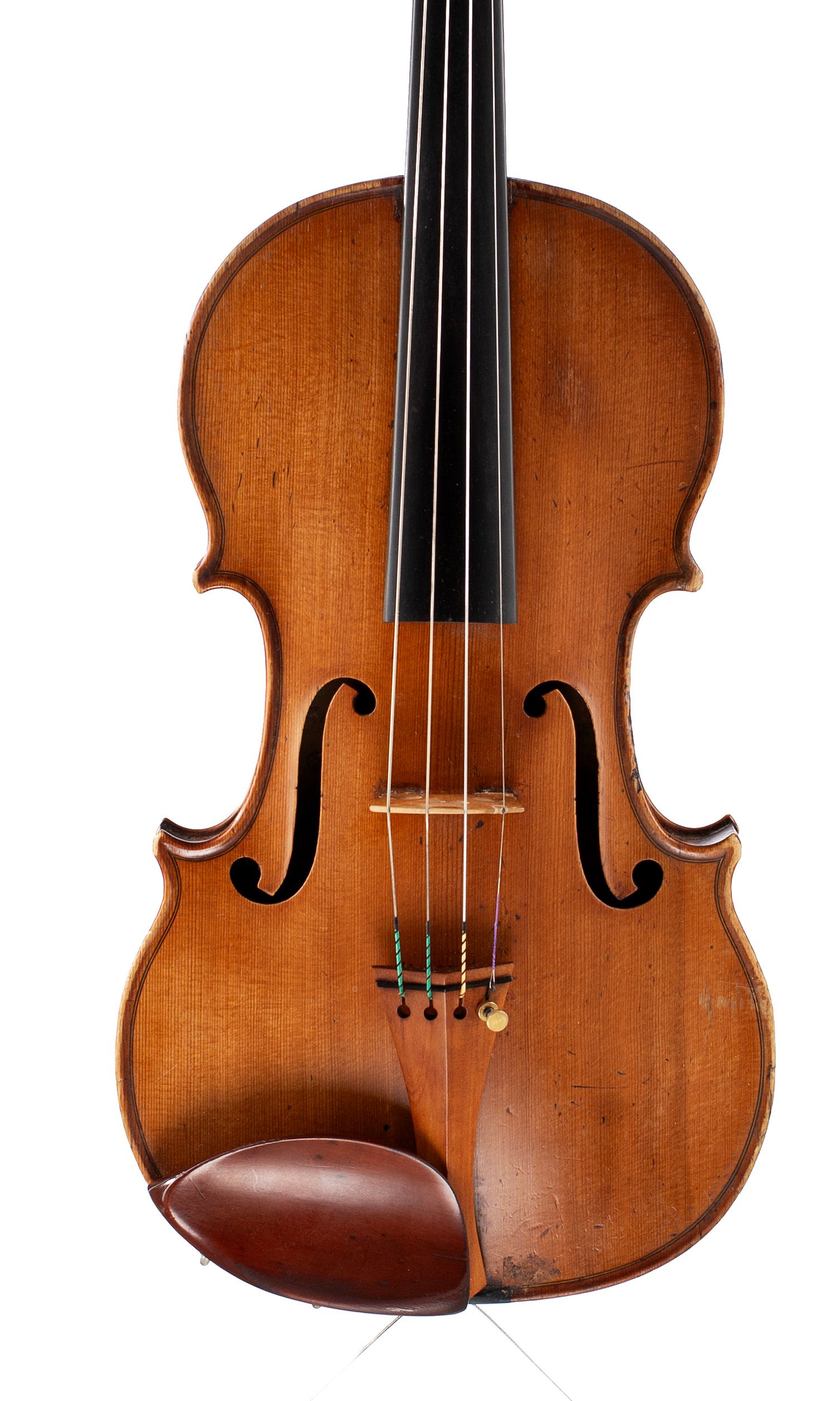Violin, Workshop of Didier Nicolas Aine, Mirecourt, 19th Century — front