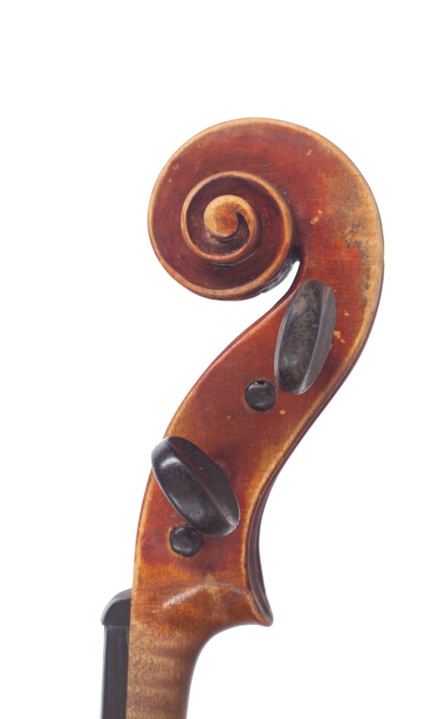Violin by George Wulme-Hudson, London, circa 1920 — scroll