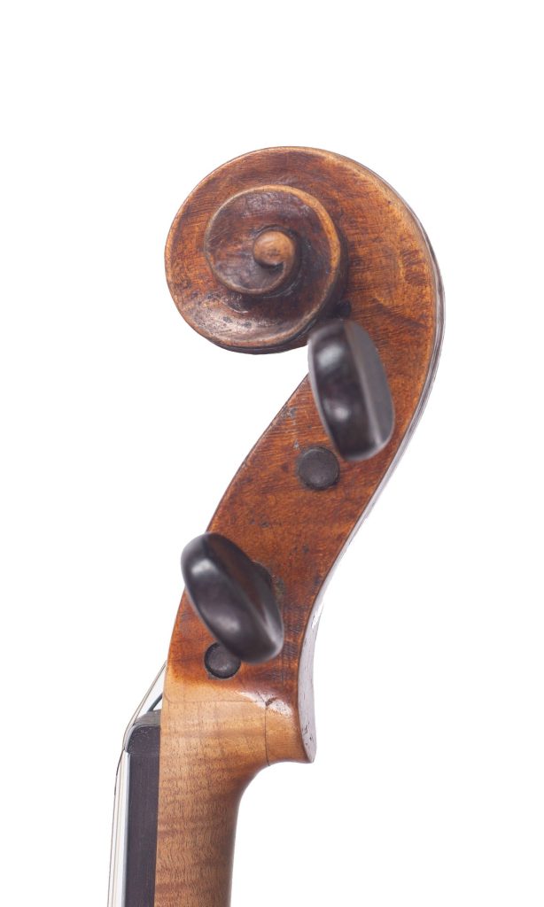 Violin by George Wulme-Hudson, London, circa 1900 — scroll