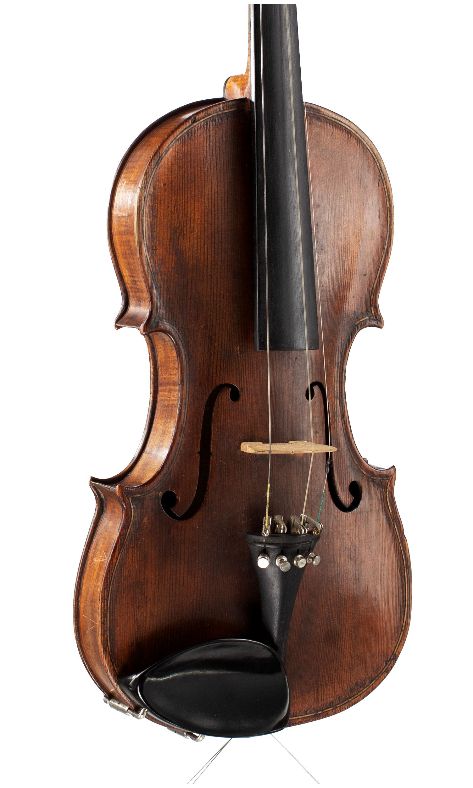 Violin by George Wulme-Hudson, London, circa 1900 — angled view, 30°