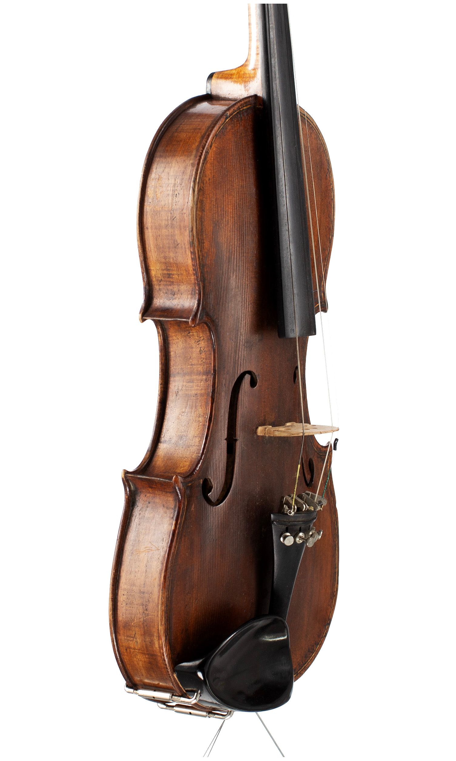 Violin by George Wulme-Hudson, London, circa 1900 — angled view, 60°