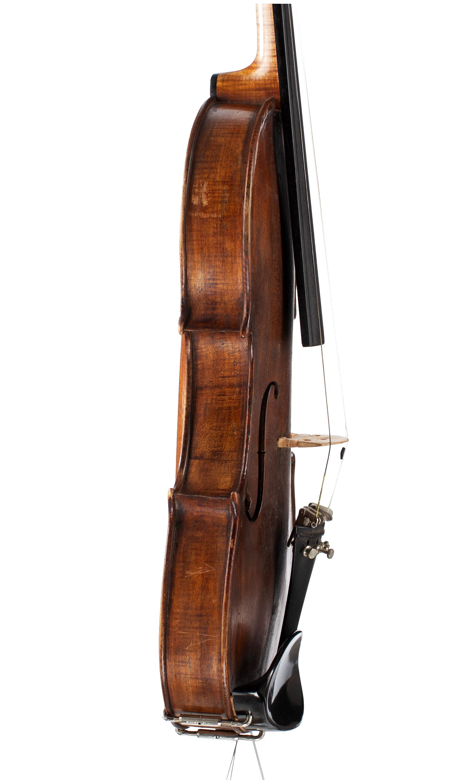Violin by George Wulme-Hudson, London, circa 1900 — angled view, 80°