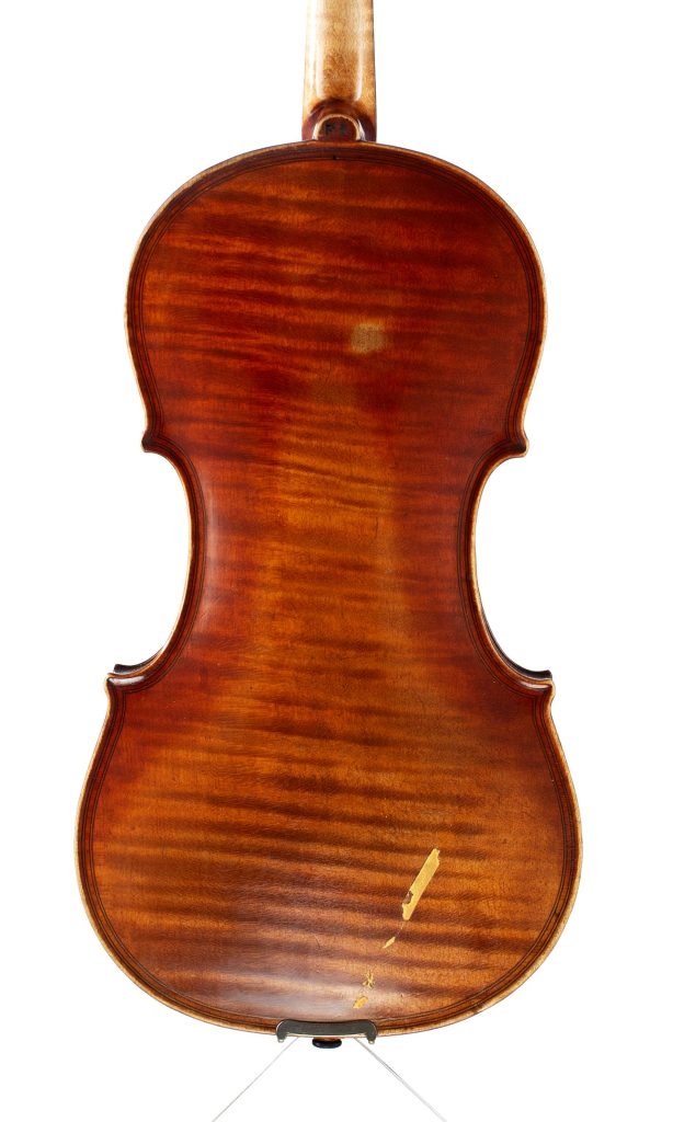 Violin by Franz Sollner, Germany, circa 1900 — back