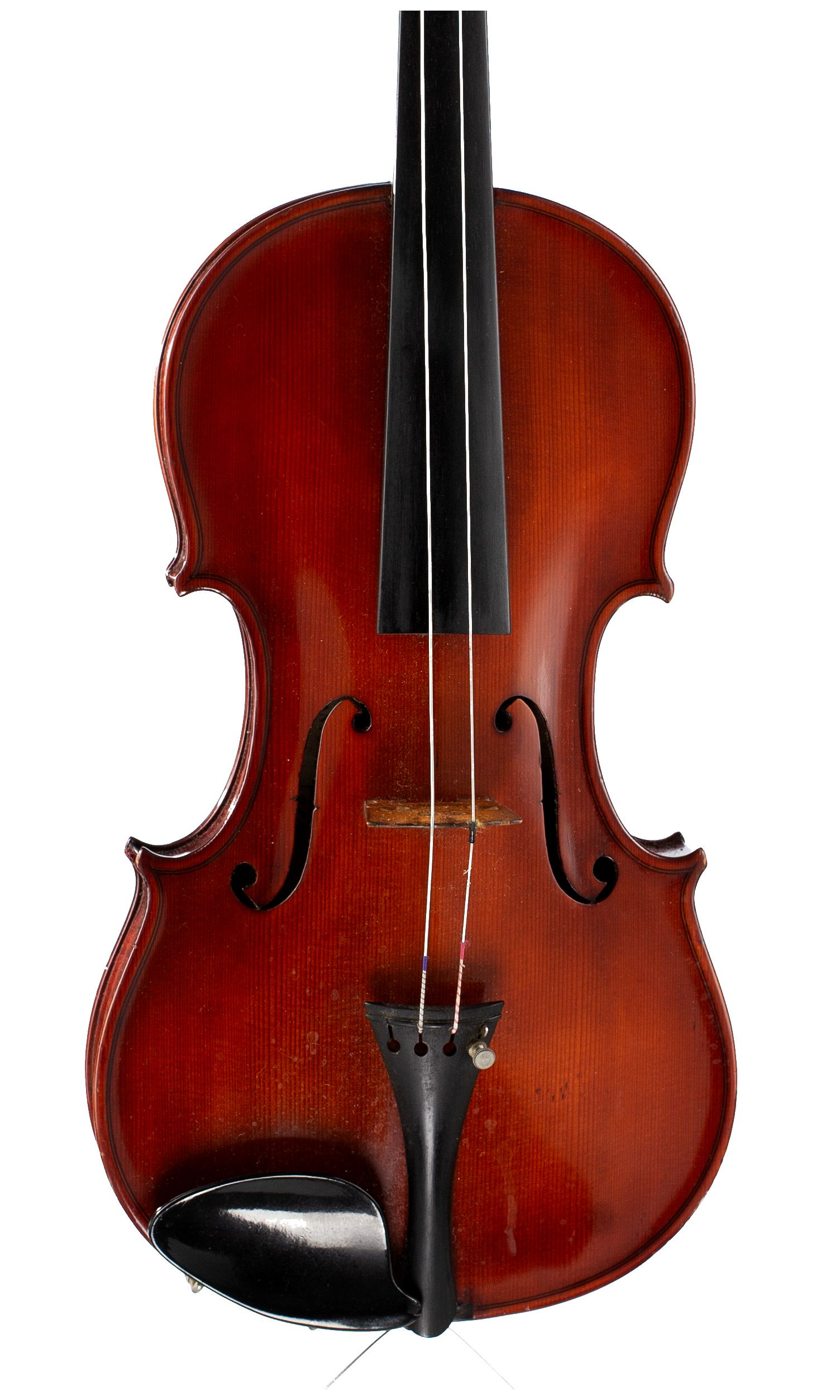 Violin by Antonio Lechi, Cremona, 1921 — angled view, 10°