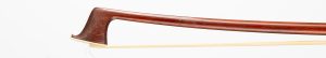 A silver-mounted viola bow by Lothar Seifert — head and frog