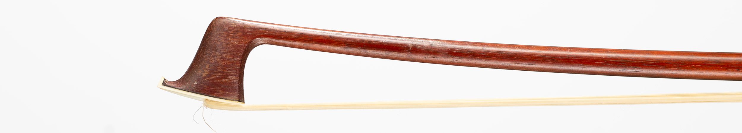 A silver-mounted viola bow by Lothar Seifert — head