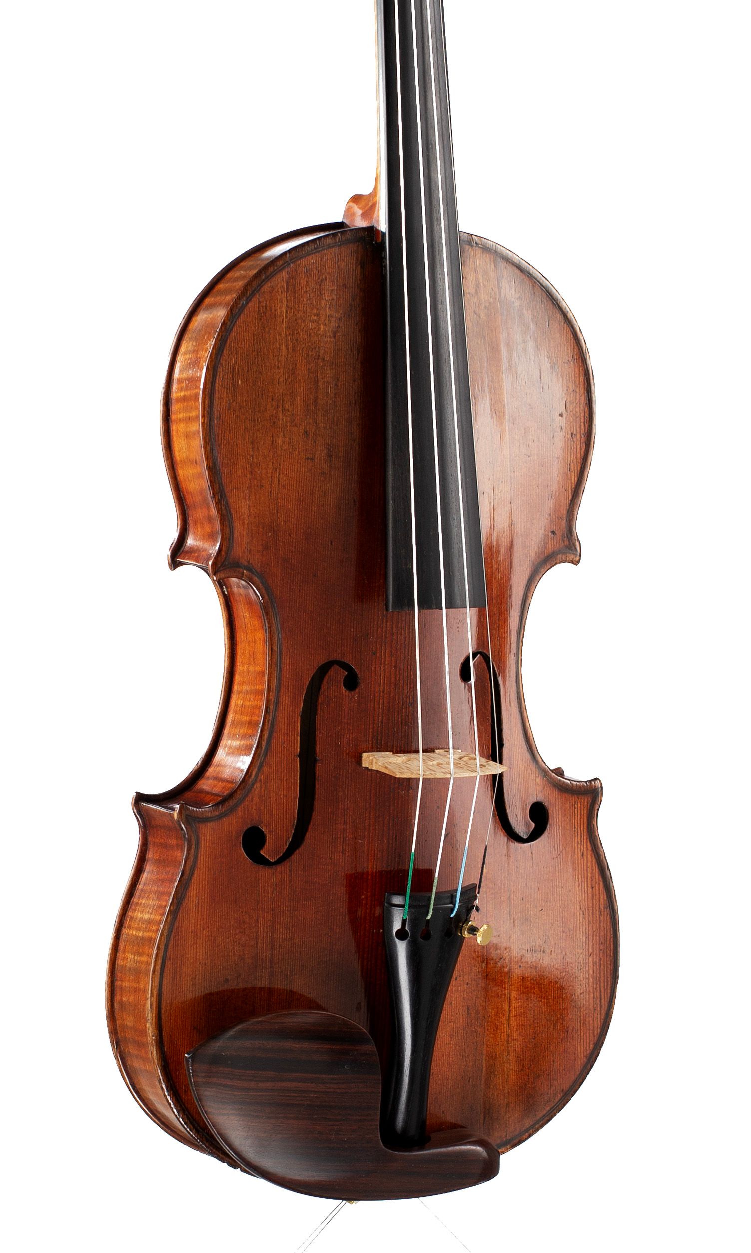 Violin by George Craske, London, circa 1870 — angled view, 30°