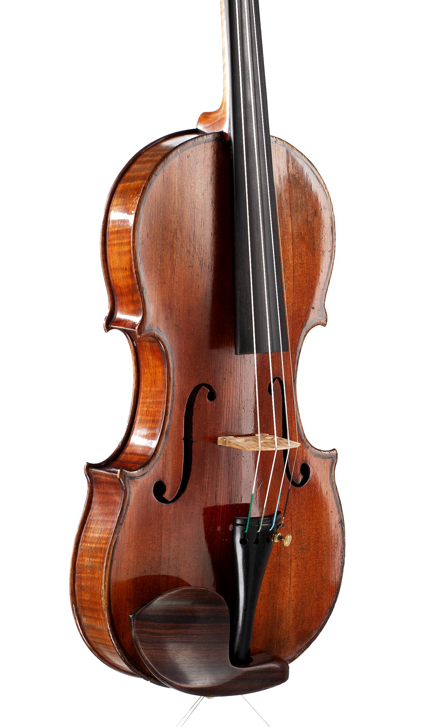 Violin by George Craske, London, circa 1870 — angled view, 40°