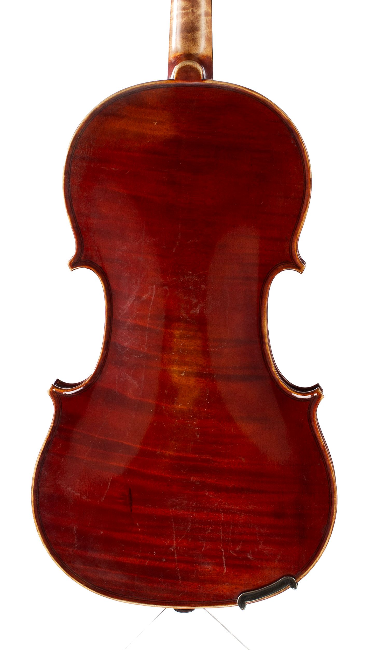 Violin by Arthur Richardson, Crediton, 1929 — back