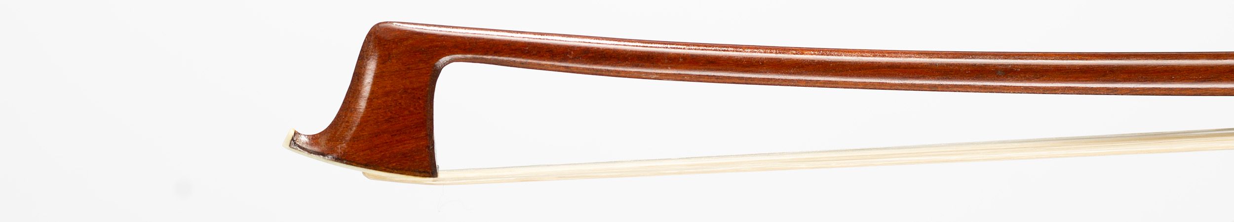 A silver-mounted violin bow by Cuniot Hury, Mirecourt, 1910 — head