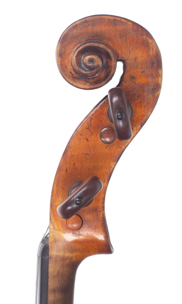Violin by Nicola Gagliano, Naples, circa 1760 — scroll