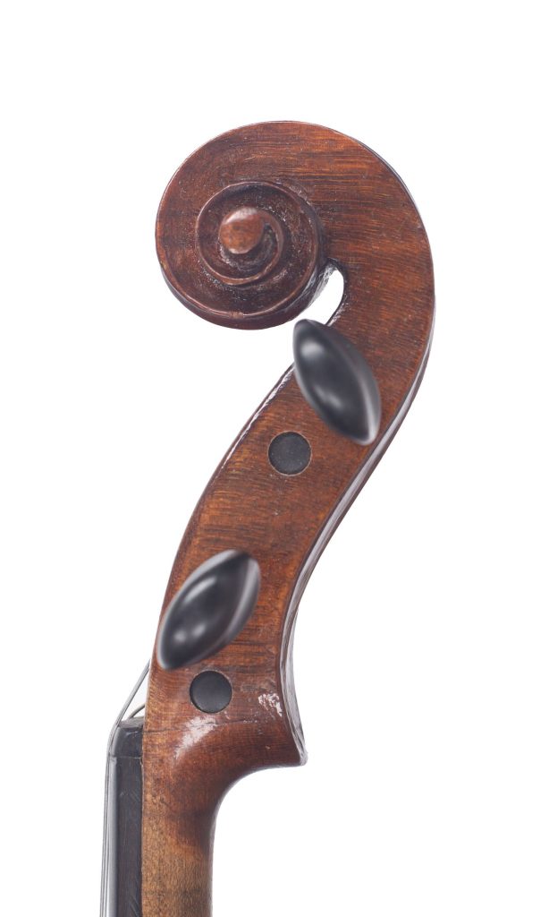 Violin by Biagio Marsigliese Caruana, Rome, 1912 — scroll