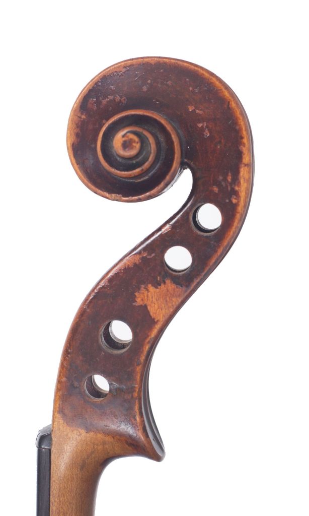 Viola by Benjamin Banks, Salisbury, 1784 — scroll