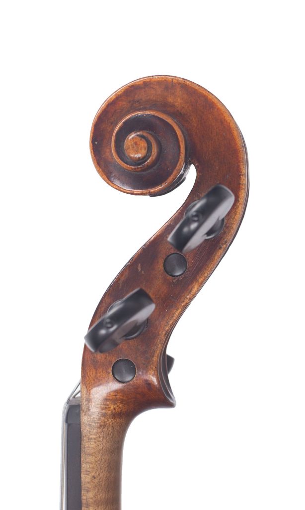 Violin by John Morris, Bath, 1790 — scroll
