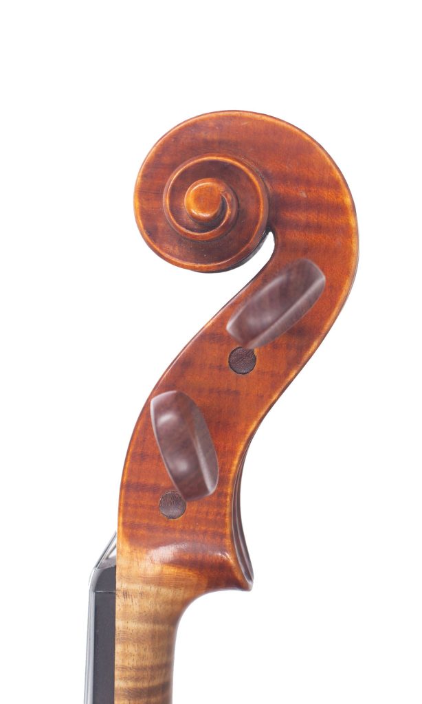 Violin by T. E. Hesketh, Manchester, 1931 — scroll