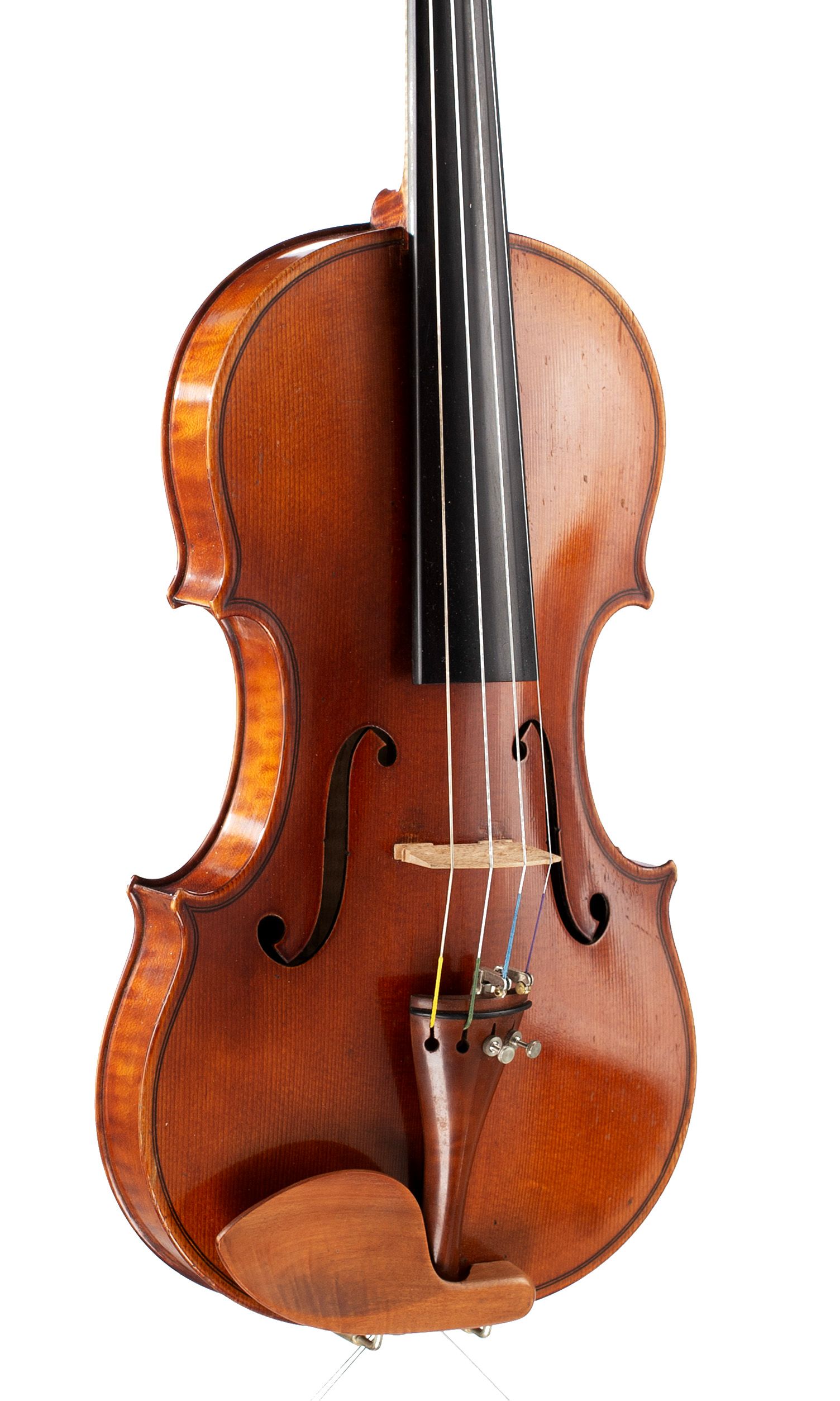 Violin by T. E. Hesketh, Manchester, 1931 — angled view, 30°