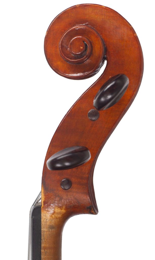 Viola by Colin G. Nicholls, London, 1979 — scroll