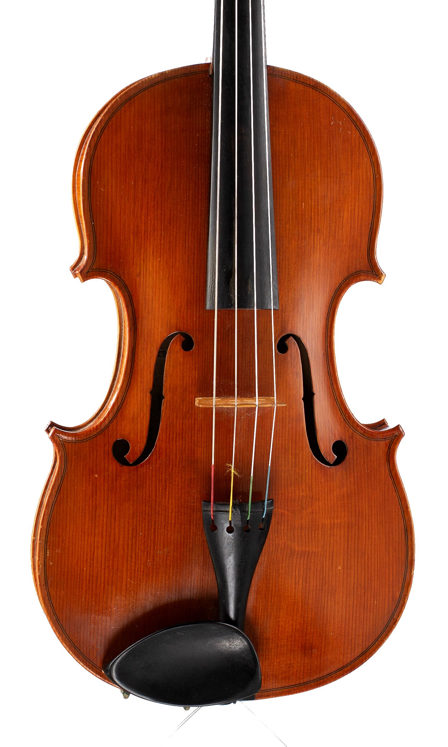 Viola by Colin G. Nicholls, London, 1979 — angled view, 10°