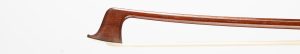 A silver-mounted viola bow by K. W. Uebel — head and frog
