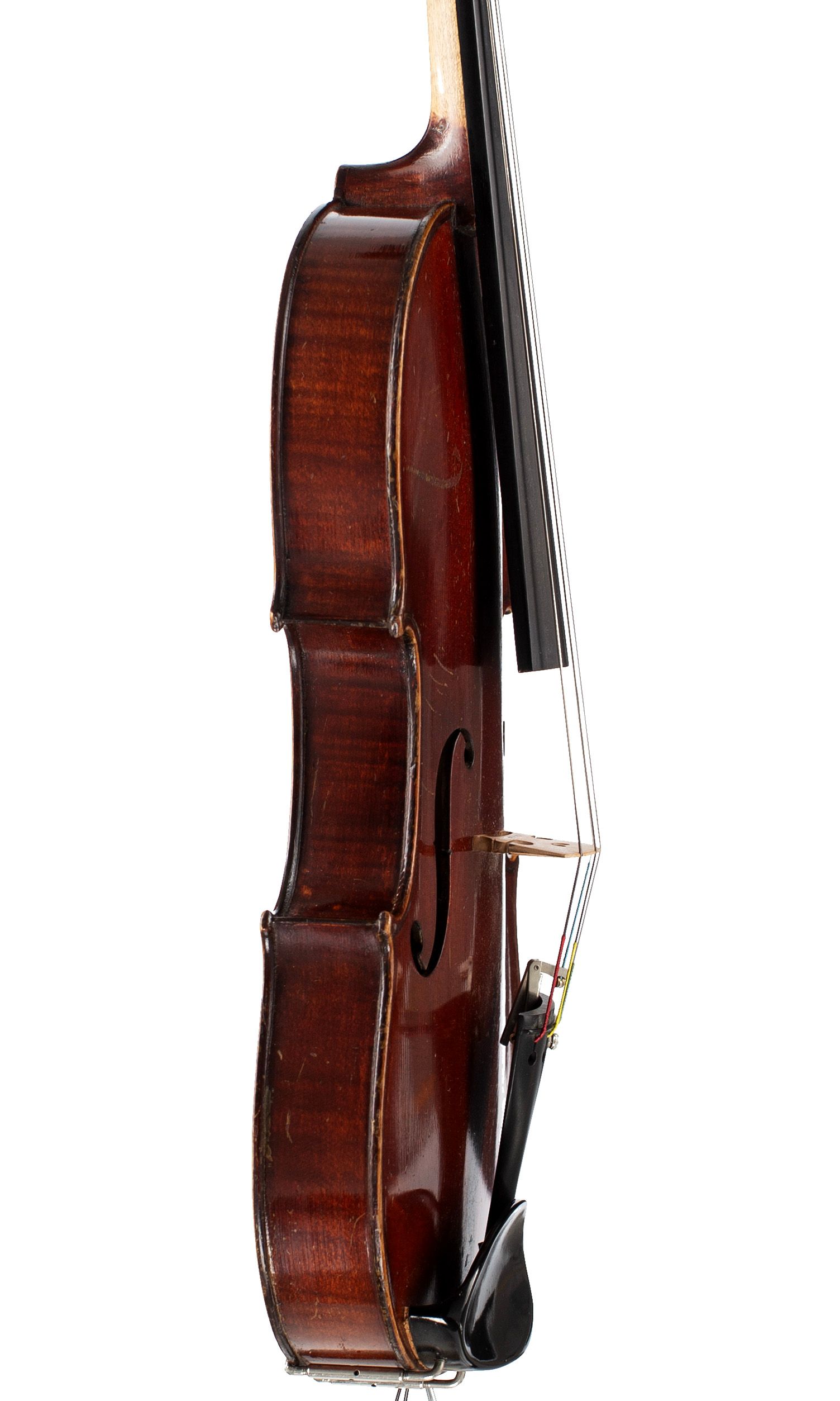 Viola, Workshop of Jérôme Thibouville-Lamy, Mirecourt, circa 1900 — angled view, 80°