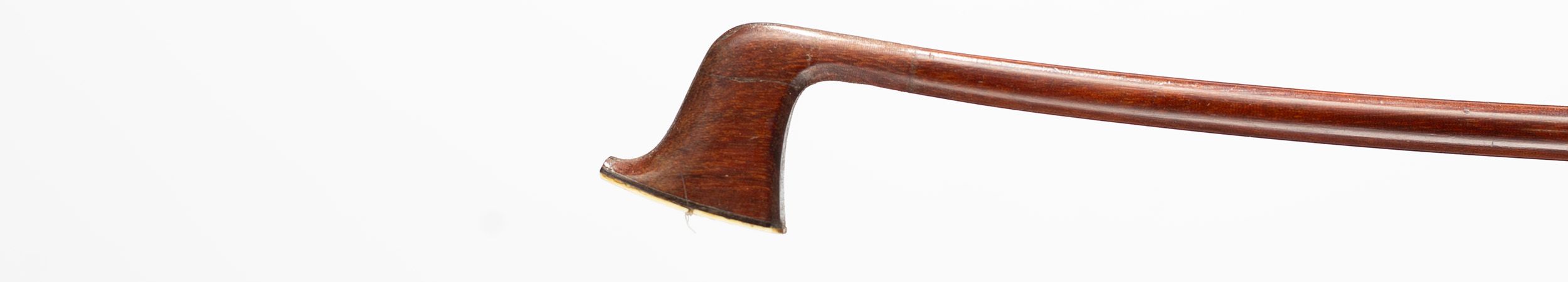A silver-mounted violin bow by Eugène Sartory, Paris, circa 1920 — head