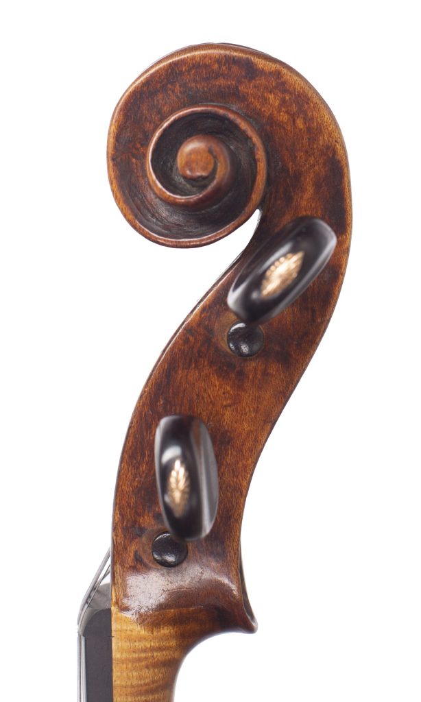 Violin by Giovanni Battista Guadagnini, Turin, circa 1771 — scroll