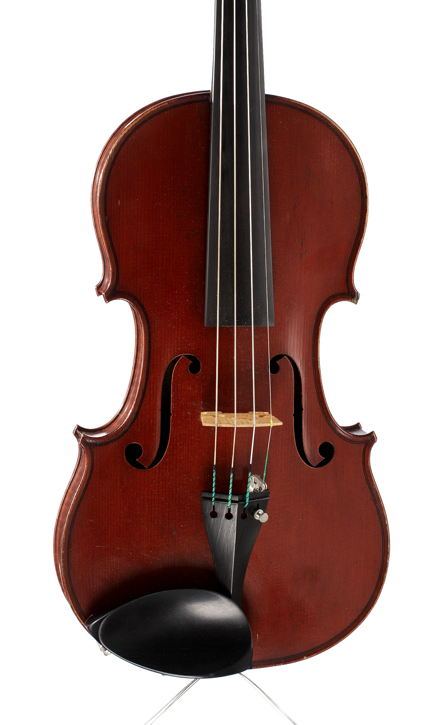 A violin by Gand & Bernardel Fréres, Paris, 1881 — angled view, 10°