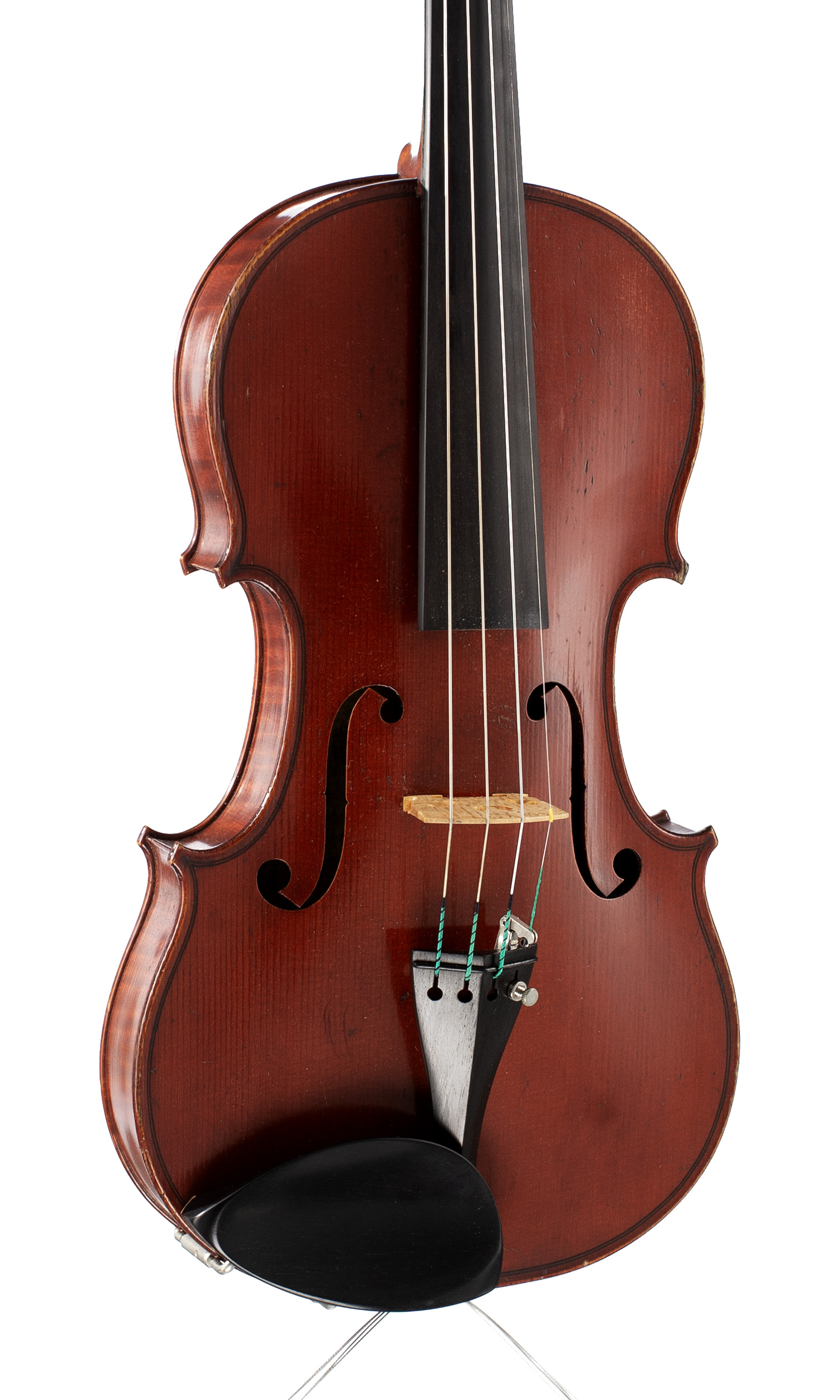 A violin by Gand & Bernardel Fréres, Paris, 1881 — angled view, 20°