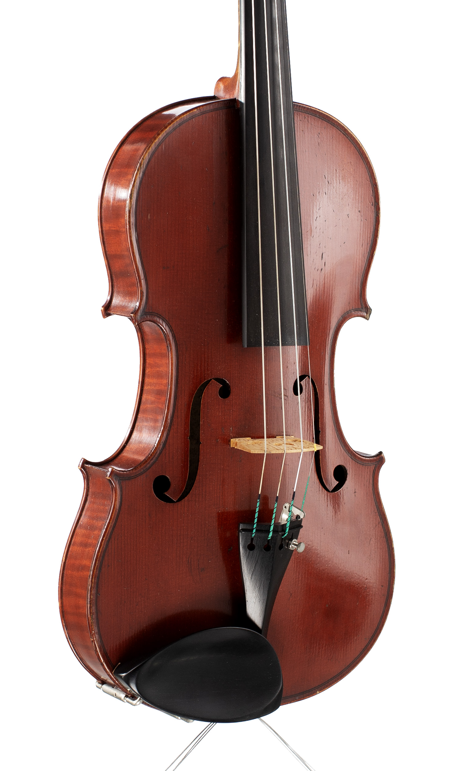 A violin by Gand & Bernardel Fréres, Paris, 1881 — angled view, 30°