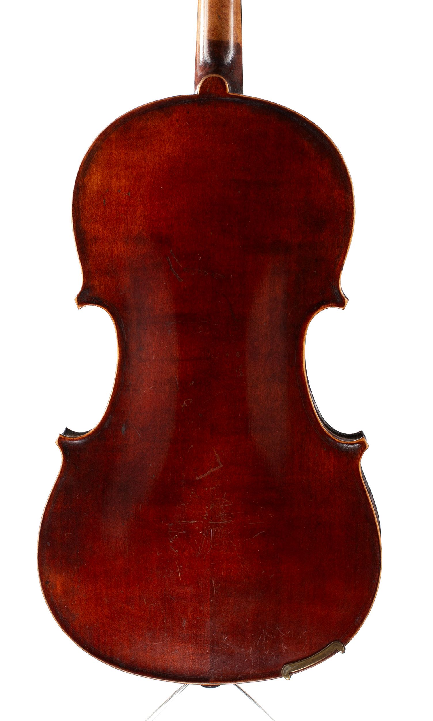 Violin, Workshop of Jérôme Thibouville-Lamy, Mirecourt, circa 1890 — back