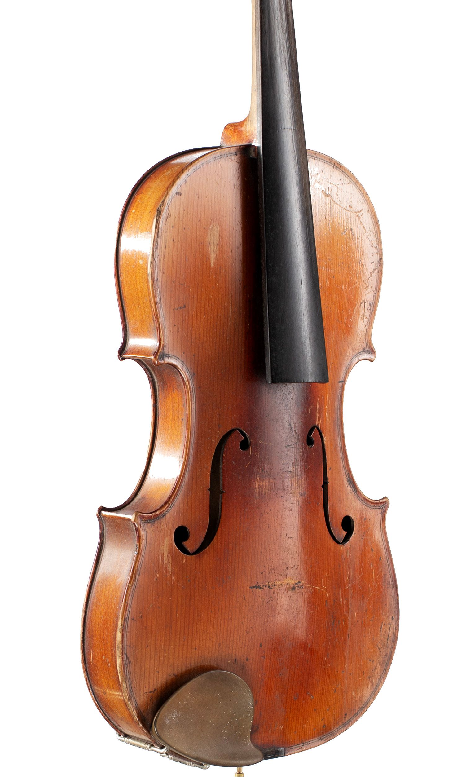 Violin, Workshop of Jérôme Thibouville-Lamy, Mirecourt, circa 1890 — angled view, 40°