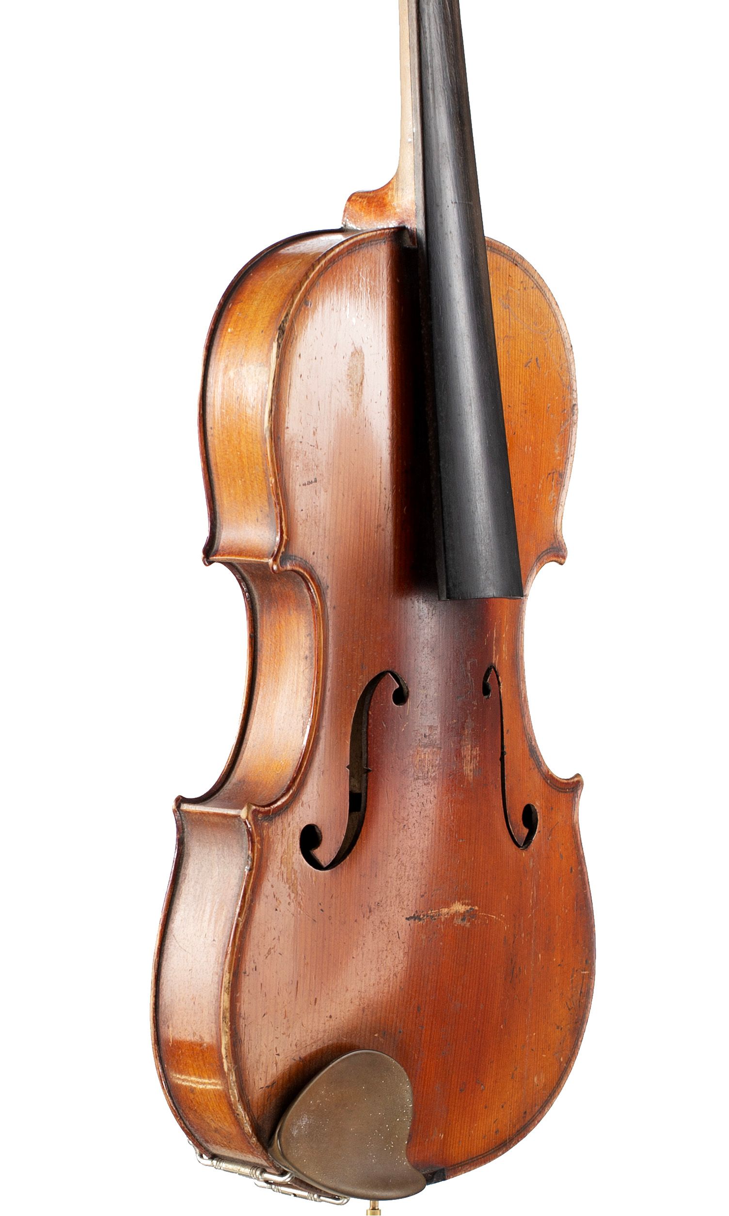 Violin, Workshop of Jérôme Thibouville-Lamy, Mirecourt, circa 1890 — angled view, 50°
