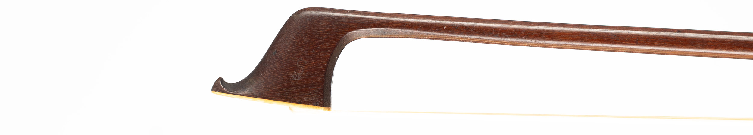 A silver-mounted cello bow by John Dodd, London, circa 1800 — head