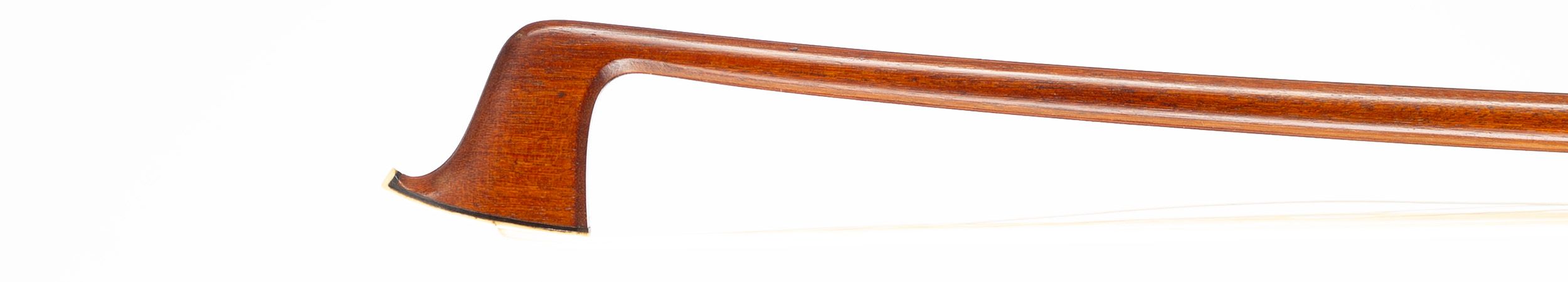 A violin bow by Albert Nurnberger, Germany, circa 1900 — head
